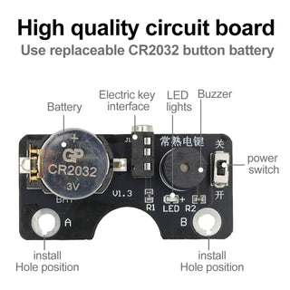 Morse Code CW Transmission Training Key Sound Light Circuit Board For Manual Key