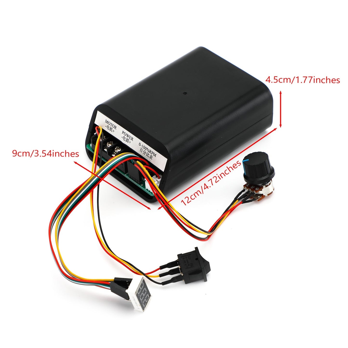 DC10-55V 40A PWM Motor Stepless Variable Controller CW CCW Reversible Switch Generic