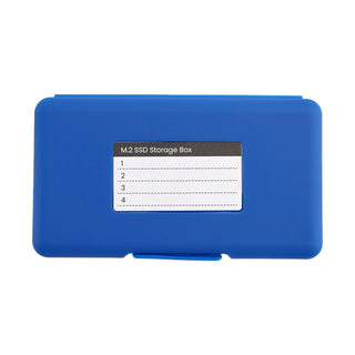 M2 Hard Drive Protection Box Storage Box Solid State Drive Box Waterproof Blue