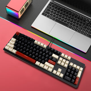 104Key Wired Mechanical Linear Switch Gaming Keyboard Hot-Swappable Customizable