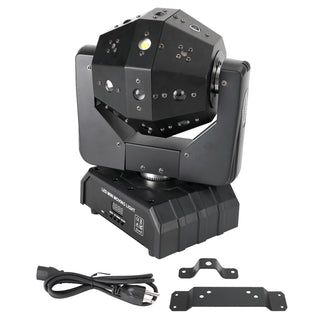 RGBW 3In1 LED Laser Moving Head Stage Light DMX DJ Disco Party Effect Lighting