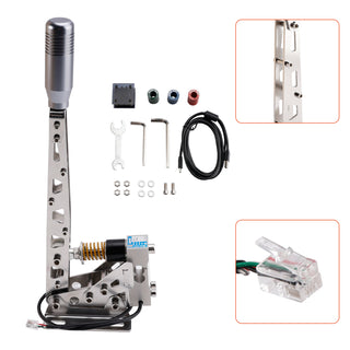 USB Handbrake Sim For PC Racing Games Logitech G29/G27/G25 T300 T500 RS PC 64bit 200KG Load Cell SIM Racing For Rally Adjustable