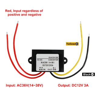 AC-DC Buck Converter Step Down Module Power Supply AC 36V to DC12V 3A 36W