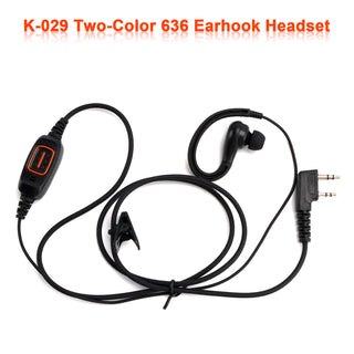 K-029 Two-Color 636 Earhook Headset For TK-240 THF7 TK-3178 KG669 TG-2AT LT-3288