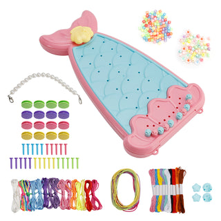 Friendship Bracelet Making Kit DIY Art Craft 6-12 Year Girl Birthday Gift Pink