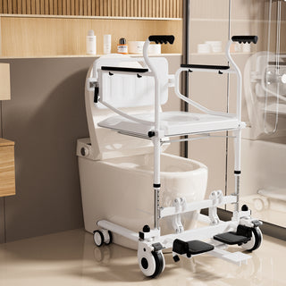 💕Patient Transfer Lift Wheelchair – 250 lb Capacity, Removable Split Design