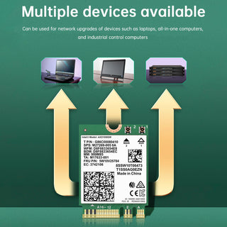 AX210 Module Bluetooth 5.2 Built-in Wireless Gigabit Network Card Supports WIFI6
