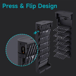 topteng Precision Screwdriver Set 60-Piece DIY PC Phone Electronics Repair Tool Kit Reliability S2 Bits