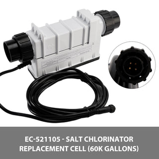 EC-521105 Salt Water Pool Chlorinator System Compatible with Pentair IC60 Salt Chlorine Generator