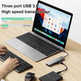 5 in 1 TYPE-C USB3.0 HDMI PD100W Interface Hub Adapter Dock for MacBook Pro 15