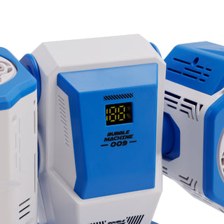 Rechargeable Bubble Machine With Light 360°Rotation Remote Control Outdoor Event