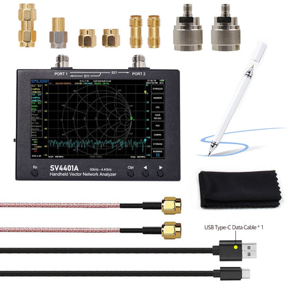 7" Screen Vector Network Analyzer SV4401A 50KHz-4.4GHz 100Db Dynamic NanoVNA