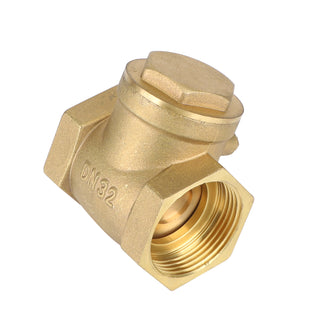 1-1/4" Brass Swing Check Valve NPT Threaded Plumbing Fitting