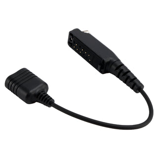 K Interface 2Pin Headset Port Converter Cable for Sepura STP8040 STP8080 STP9000