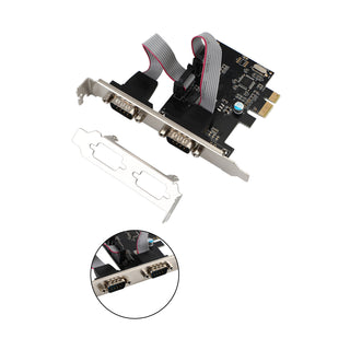 PCIE To 2-Port Dual RS232 Serial PCI-E Extender Board Adapter Card WCH382 Chip