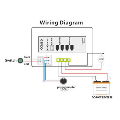 DC 6V-30V 12V 24V Max 8A Motor PWM Speed Controller With Digital Display Switch Generic