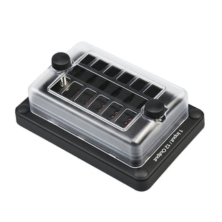One in Twelve out Blade Fuse Box Block Holder for Car Marine Boat RV Waterproof