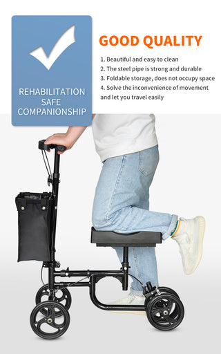 Foldable All-Terrain Knee Walker — Move Freely During Recovery