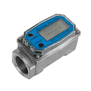 1" Digital Turbine Flow Meter LCD Display Flowmeter Flow Rate Of 10-100LPM
