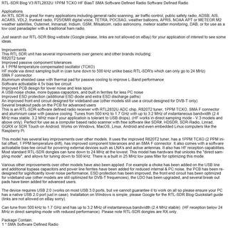 RTL-SDR Blog V3 RTL2832U 1PPM TCXO HF BiasT SMA Software Defined Radio R820T2