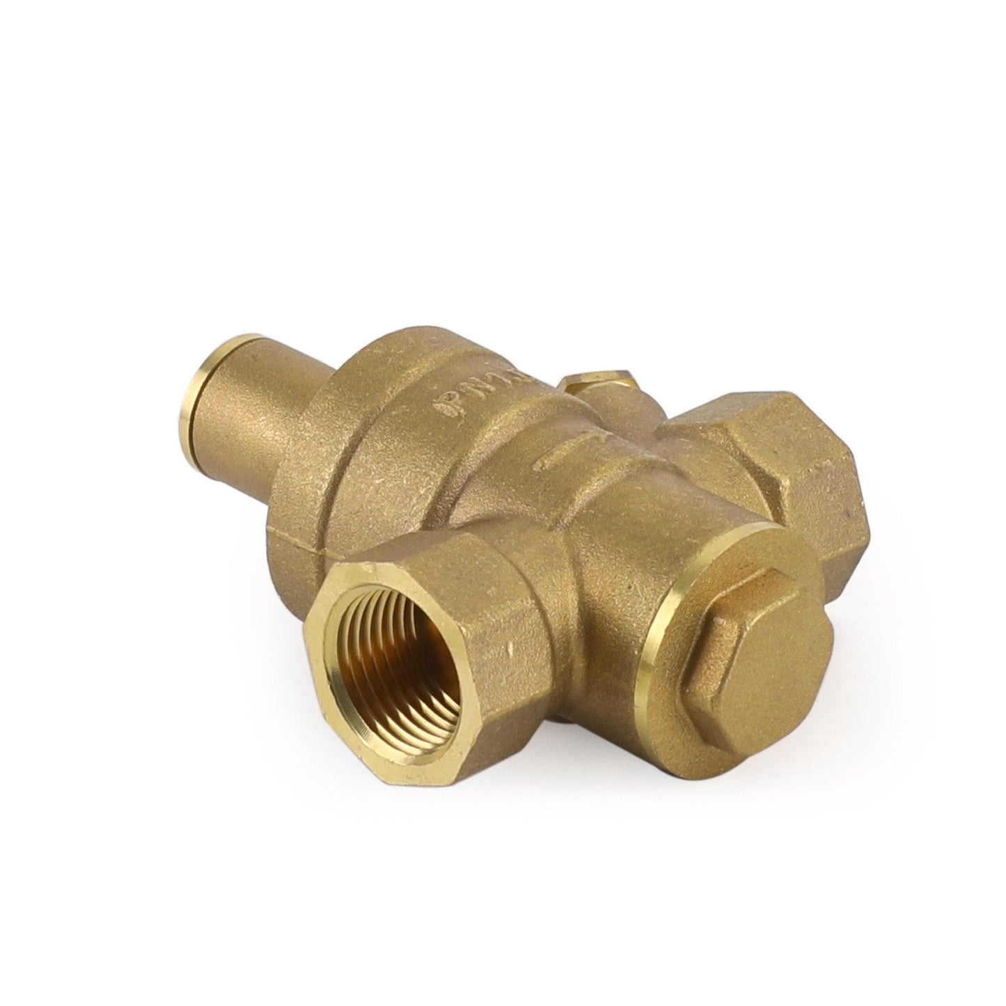 DN15 Brass Adjustable 1/2" Water Pressure Regulator Reducer With Gauge Meter Generic