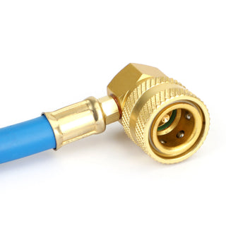 Auto Car Air Conditioning AC 1/2" Refrigerant Recharge Measuring Hose w/Gauge