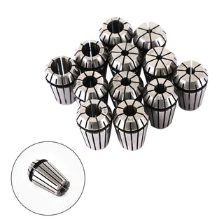 12Pcs ER20 Spring Collet 1/8"-1/2" For CNC Milling Lathe Tool Workholding