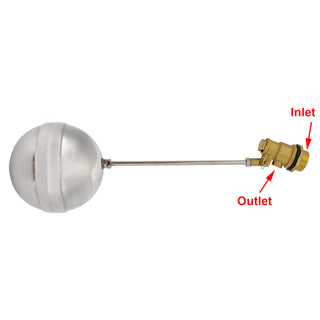 3/4" Male Thread Float Ball Valve Floating Ball Stainless Steel Water Sensor