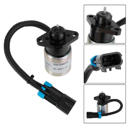 Fuel Shutoff Solenoid Actuator 12V 0175-12A5C9S SA-4863 For Kubota Engine Generic