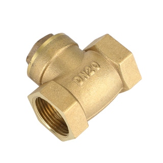 3/4" Female Thread Brass Horizontal DN20 One-Way Non-Return Swing Check Valve