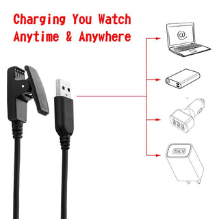 Charger USB Charging Data Cable for Garmin Watch Approach G10/S20/Vivomove HR
