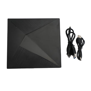 Ultra-Thin Dvd Rw Cd External Optical Drive Portable Type-C Usb Laptop Pc Blk