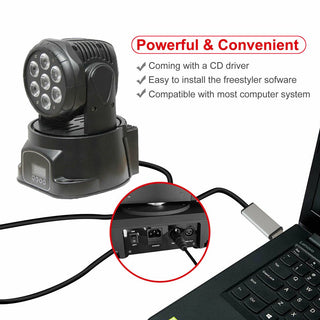 USB to DMX Interface Adapter DMX512 Stage Light Controller Cable For Computer