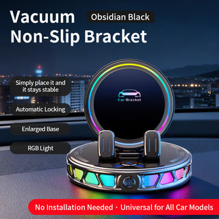 Colorful RGB Ambient Light Car Wireless Charging Bracket Holder Car Phone Mount