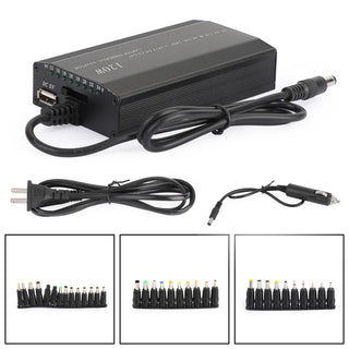 Universal 120W Laptop Charger Power Supply – AC/DC Adapter with 34 Tips for Notebook, Car & Home Use (US Plug)