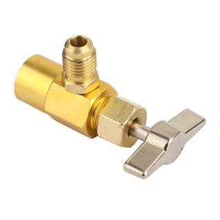Refrigerant AC Can Bottle Tap 1/2ACME Thread Alloy Adapter Opener Valve