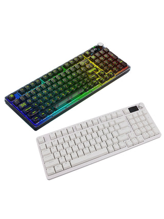 98-Key 2.4G Wireless Bluetooth Three-Mode Mechanical Keyboard DIY Customized RGB
