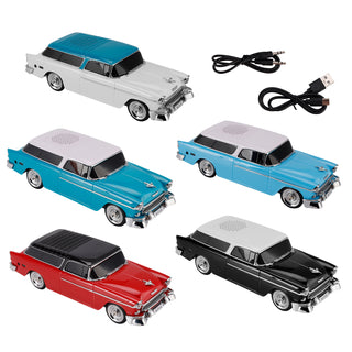 WS-1955 Bluetooth Replica Speaker Retro Speaker Car Design HD Sound TWS FM Radio