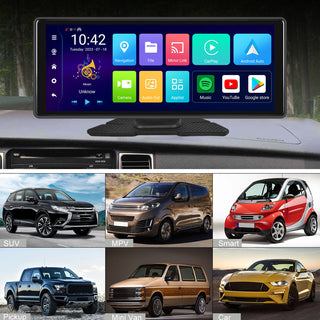 10.26" Bluetooth Car Navigation Carplay Wireless Car Radio Recorder AHD Camera