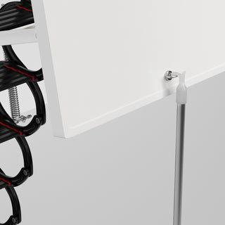 11.8FT 13 Steps Electirc Acctic Ladder Aluminum Folding Remote For Loft Home