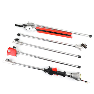 Topteng 5 in 1 52cc Petrol Hedge Trimmer Chainsaw Brush Cutter Pole Saw Outdoor Tools