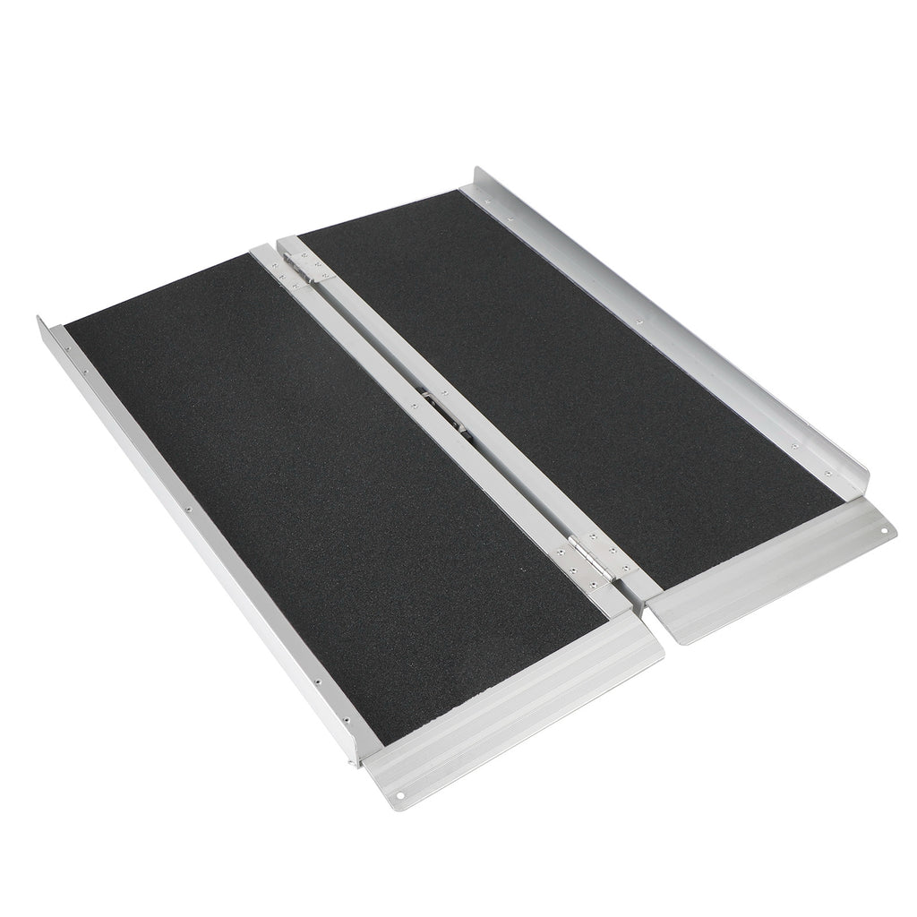 3FT Portable Wheelchair Ramp Non Skid Aluminum Foldable Mobility Scoot ...