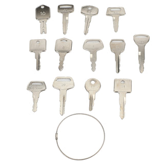 13 Pcs Forklift Heavy Equipment Construction Ignition Key Set