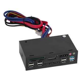 5.25" USB 3.0 SATA eSATA Media Dashboard Card Mult-Reader 20 pin Front Panel