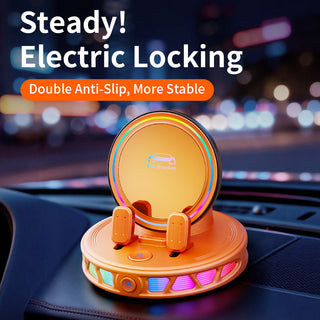 Colorful RGB Ambient Light Car Wireless Charging Bracket Holder Car Phone Mount