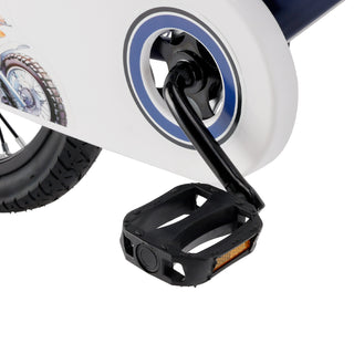 16" Kids Bike for Boys and Girls with auxiliary wheels & Rack Dark Blue