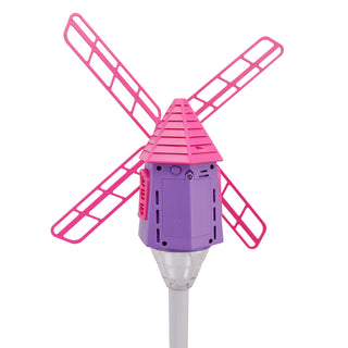 Windmill Bubble Machine Standing Bubble Blower With Light Outdoor Kid Toy Party