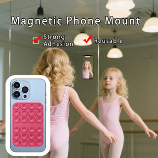 Silicone Suction Phone Case Mount Magnetic Suction Cup Holder for iPhone 17 16
