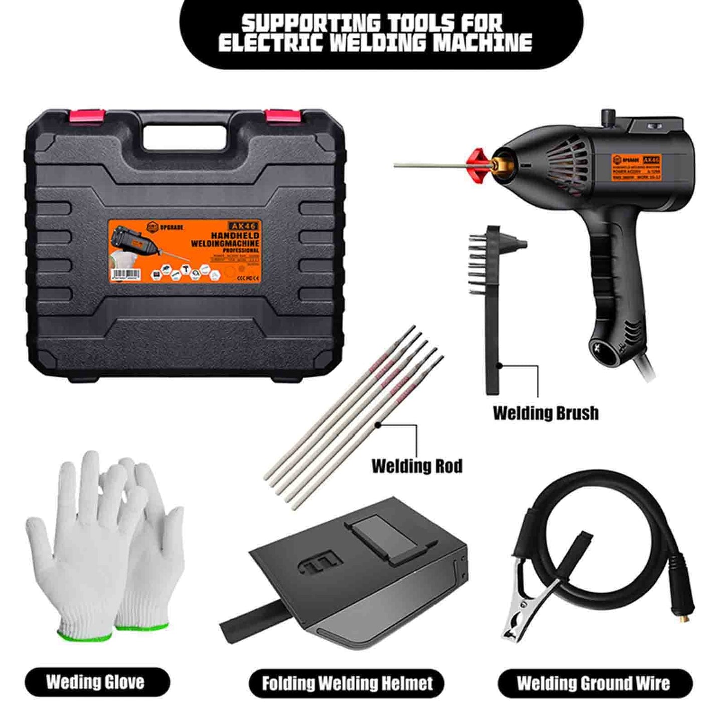 Handheld Arc Welding Machine Automatic Digital Current Adjustment Welder 110V Generic