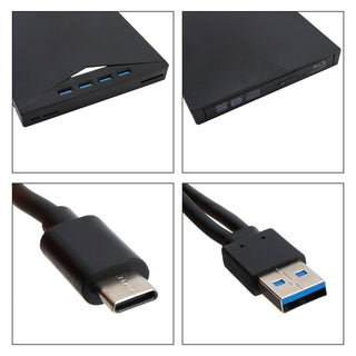 7 IN 1 BD Burner External USB 3.0 Slot In DVD RW CD Writer Portable Drive Laptop